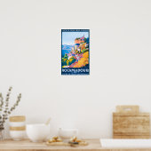 Rocamadour France vintage travel Poster (Küche)