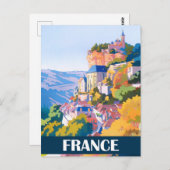 Rocamadour Frankreich Vintage Reise Postkarte (Vorne/Hinten)