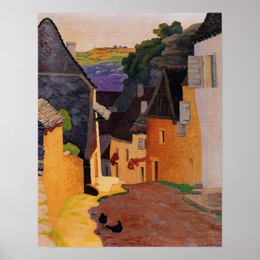 Rocamadour Landschaft - Felix Vallotton Poster (Vorne)