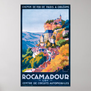 Rocamadour Vintages Reise-Plakat Poster