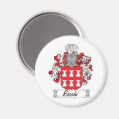 Rocchi Familienwappen Magnet (Vorderseite/Rückseite)