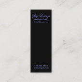 "Roccoco" (mager) Zuhause-Inszenierung Innendesign Mini Visitenkarte (Rückseite)