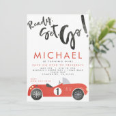 ROCE CAR PARTY INVENT EINLADUNG (Stehend Vorderseite)