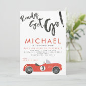 ROCE CAR PARTY INVENT EINLADUNG (Stehend Vorderseite)