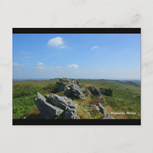 Roc'h Trédudon Monts d'Arées BRETAGNE FRANKREICH Postkarte (Vorderseite)