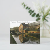 Rochdale Canal Lock 92 Postkarte (Stehend Vorderseite)