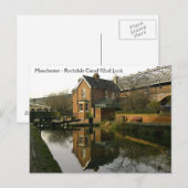 Rochdale Canal Lock 92 Postkarte (Vorne/Hinten)