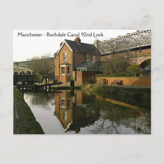 Rochdale Canal Lock 92 Postkarte (Vorderseite)
