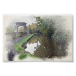 Rochdale Canal Sagar Richards Arch Fotodruck