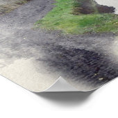 Rochdale Canal Sagar Richards Arch Poster (Ecke)