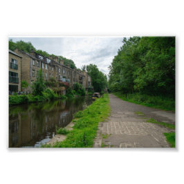Rochdale-Kanal, Luddendenfoot Fotodruck