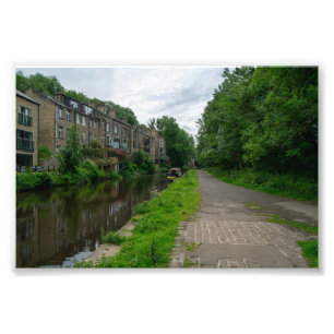 Rochdale-Kanal, Luddendenfoot Fotodruck