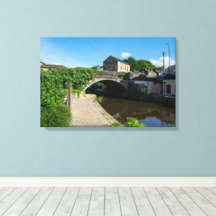 Rochdale-Kanal, Luddendenfoot Leinwanddruck