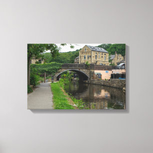 Rochdale-Kanal, Luddendenfoot Leinwanddruck