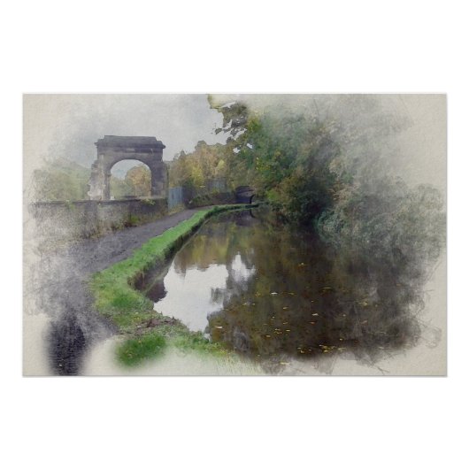 Rochdale-Kanal, Sagar Richards Bogen, Luddendenfoo Poster (Vorderseite)