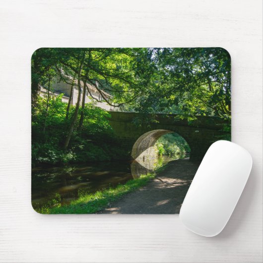 Rochdale-Kanal, Sowerby Bridge Mousepad (Mit Mouse)