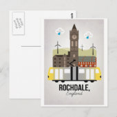 Rochdale Postkarte (Vorne/Hinten)