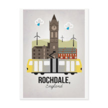 Rochdale Postkarte