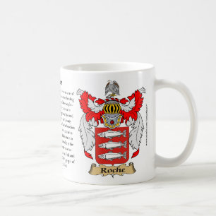 Roche, der Ursprung, die Bedeutung und das Wappen Kaffeetasse