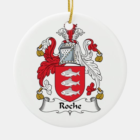 Roche Familienwappen Keramikornament (Vorne)