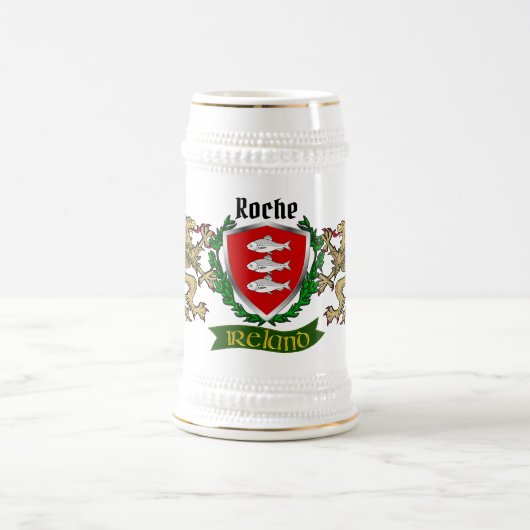 Roche Irish Shield Beer Stein Bierglas (Mittel)