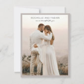 Rochelle Taupe Moderne Moderne Moderne Elegante Ho Dankeskarte (Vorderseite)