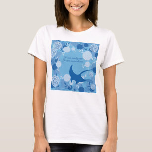 Rochen, Lebensblume, Orange, Mandala, Zen, Chakra, T-Shirt