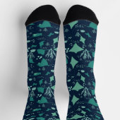 Rochen Schwimmen unter Wasser Cooler Ozean Socken (Oben)