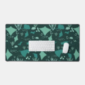 Rochen Schwimmen unter Wasser, Cooles Meer Schreibtischunterlage (Tastatur & Maus)