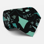 Rochen und Fische unter Wasser Print Krawatte (Gerollt)