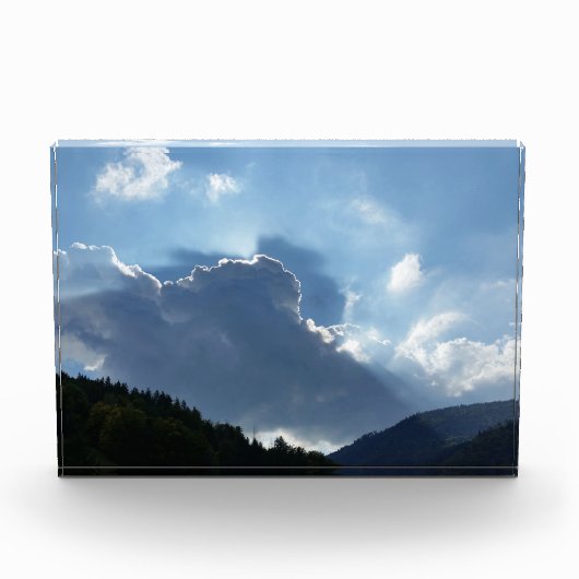 Rochen und Wolken Fotoblock (Vorderseite)