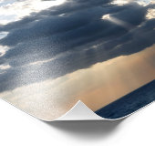 Rochen und Wolken Fotodruck (Ecke)