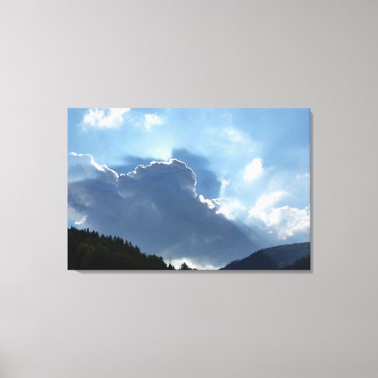 Rochen und Wolken Leinwanddruck (Vorderseite)