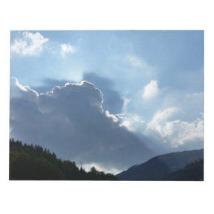 Rochen und Wolken Notizblock