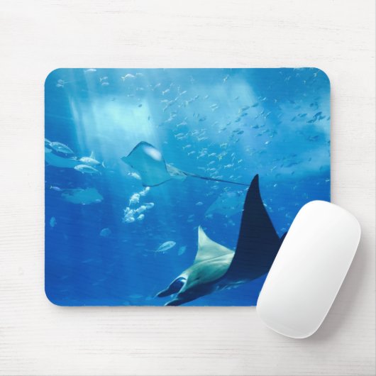 Rochen unter Wasser Mousepad (Mit Mouse)