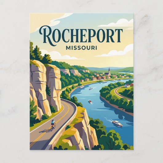 Rocheport (Missouri) Postkarte (Vorderseite)