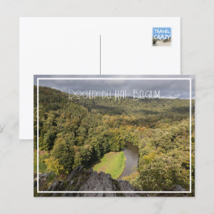 Rocher du Hat Famous View, Belgien Feiertagspostkarte