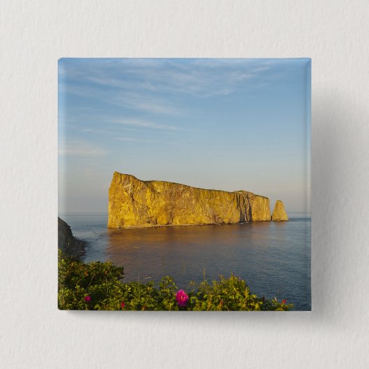 Rocher Perce (Perce-Felsen), Quebec, Kanada. Button (Vorderseite)