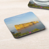 Rocher Perce (Perce-Felsen), Quebec, Kanada. Getränkeuntersetzer (Linke Seite)