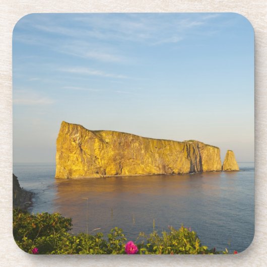 Rocher Perce (Perce-Felsen), Quebec, Kanada. Getränkeuntersetzer (Vorderseite)