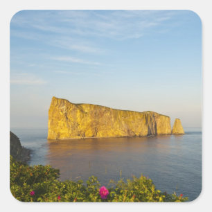 Rocher Perce (Perce-Felsen), Quebec, Kanada. Quadratischer Aufkleber