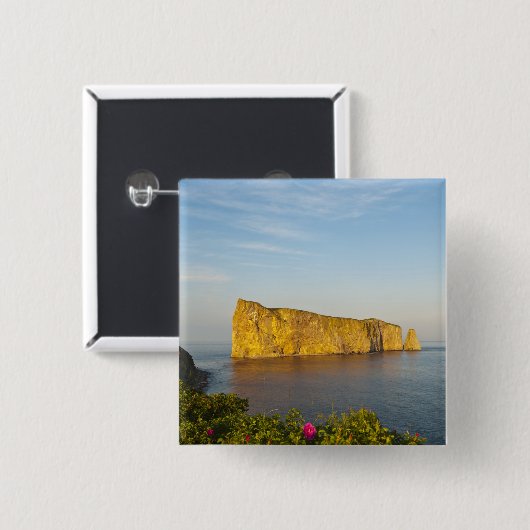 Rocher Perce (Perce Rock), Quebec, Kanada. Button (Vorne & Hinten)