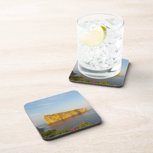 Rocher Perce (Perce Rock), Quebec, Kanada. Getränkeuntersetzer (Rechte Seite)