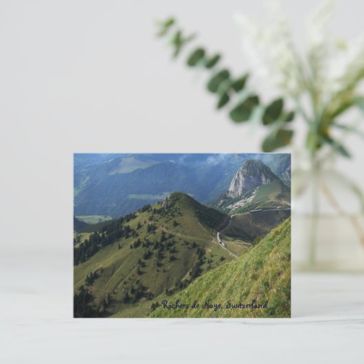 Rochers de Naye, Schweiz Postkarte (Stehend Vorderseite)