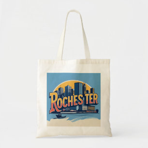 Rochester City Skyline New York USA Tragetasche