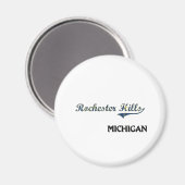 Rochester Hills Michigan City Classic Magnet (Vorderseite/Rückseite)