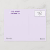 Rochester Lilacs Postcard Postkarte (Rückseite)