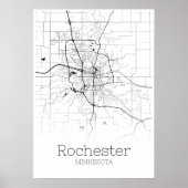 Rochester Map - Minnesota - City Map Poster (Vorne)