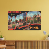 Rochester, Minnesota - Großbuchstaben Szenen 2 Leinwanddruck (Insitu (Wohnzimmer))