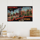 Rochester, Minnesota - Großbuchstaben Szenen 2 Poster (Küche)